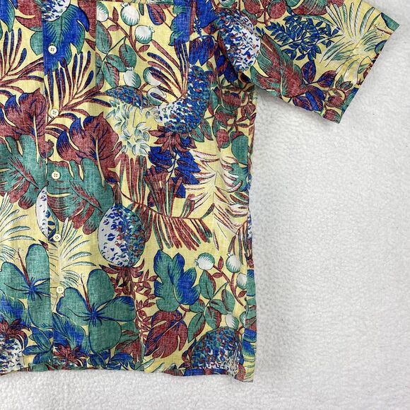 Da Vinci California Hawaiian Shirt Mens Size 1X XL Tropical Reverse Print USA - Picture 2 of 16